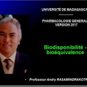 Biodisponiblité et bioéquivalence des médicaments 1