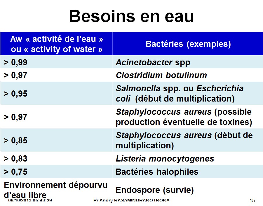 Classification - taxonomie des bactéries 3