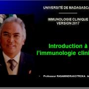 Introduction à l'Immunologie clinique 1
