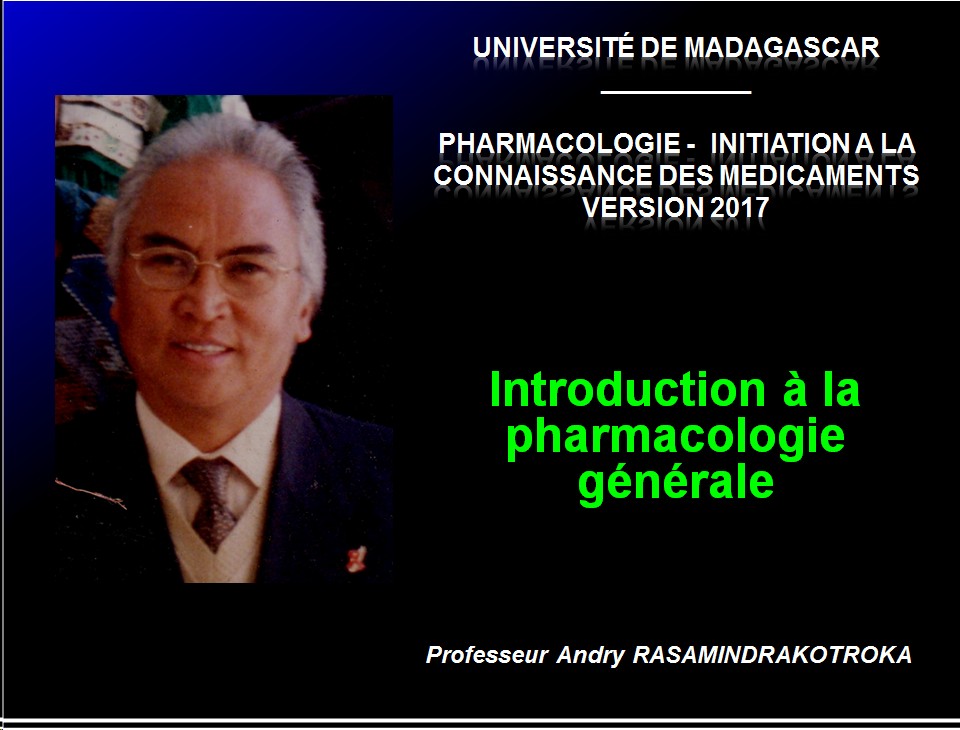 Introduction à la pharmacologie 1