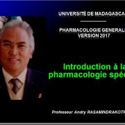Introduction à la Pharmacologie spéciale 1