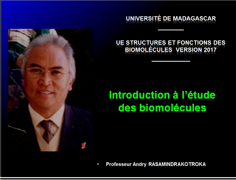 Introduction structures et fonctions des biomolécules 1