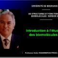 Introduction structures et fonctions des biomolécules 1