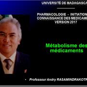 Métabolisme des médicaments 1